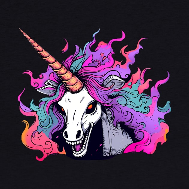 evil unicorn by dorapeterx